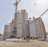 Ход строительства дома 1, секции А,Б,И,К,Л в ЖК Голос Кашириных -
