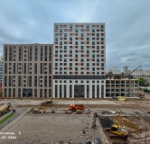 Ход строительства дома 5, секция 3.6, 3.7, 3.8 в ЖК Красное Яблоко -