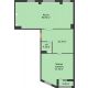 1 комнатная квартира 126,5 м², ЖК ROLE CLEF - планировка