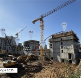 Ход строительства дома секция 1 в ЖК Вектор премиум-квартал -