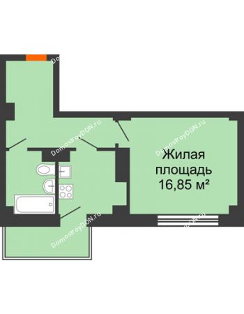 1 комнатная квартира 37,7 м² в ЖК Сокол Градъ, дом Литер 4