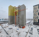 Ход строительства дома 5, секция 4.1, 4.2 в ЖК Красное Яблоко -