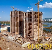 Ход строительства дома № 5.1 в ЖК Новоостровский -