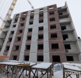 Ход строительства дома № 57, 1 этап, секция 1,2 в ЖК Перемена -