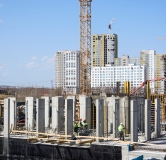 Ход строительства дома 5 в ЖК Брусника в Академическом -
