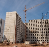 Ход строительства дома 1.3.1, секции А,Б,В в ЖК Новая Дема -